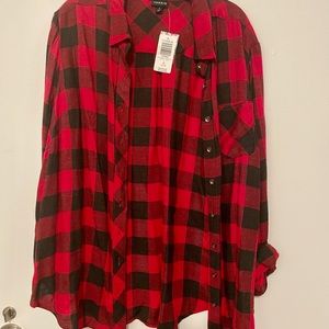 NWT Buffalo Plaid Torrid Button Up